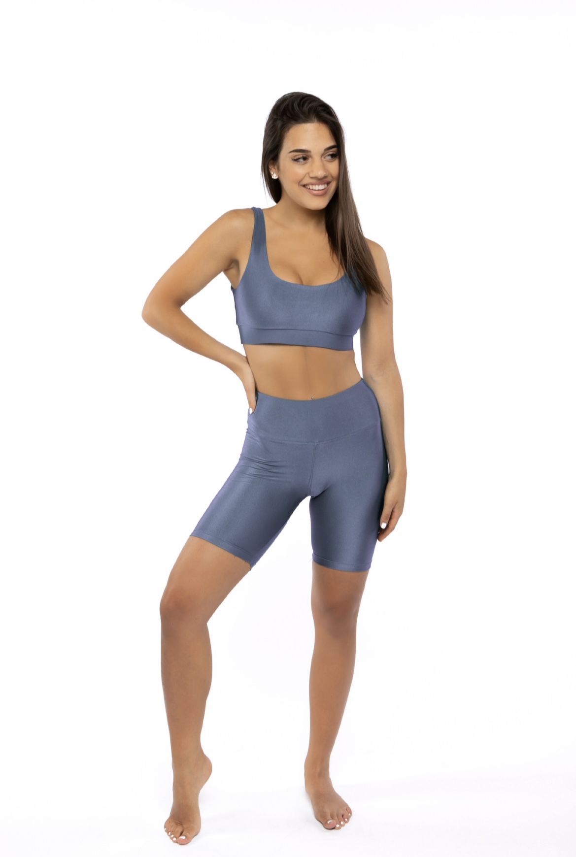 GRAPHITE BIKER SHORTS